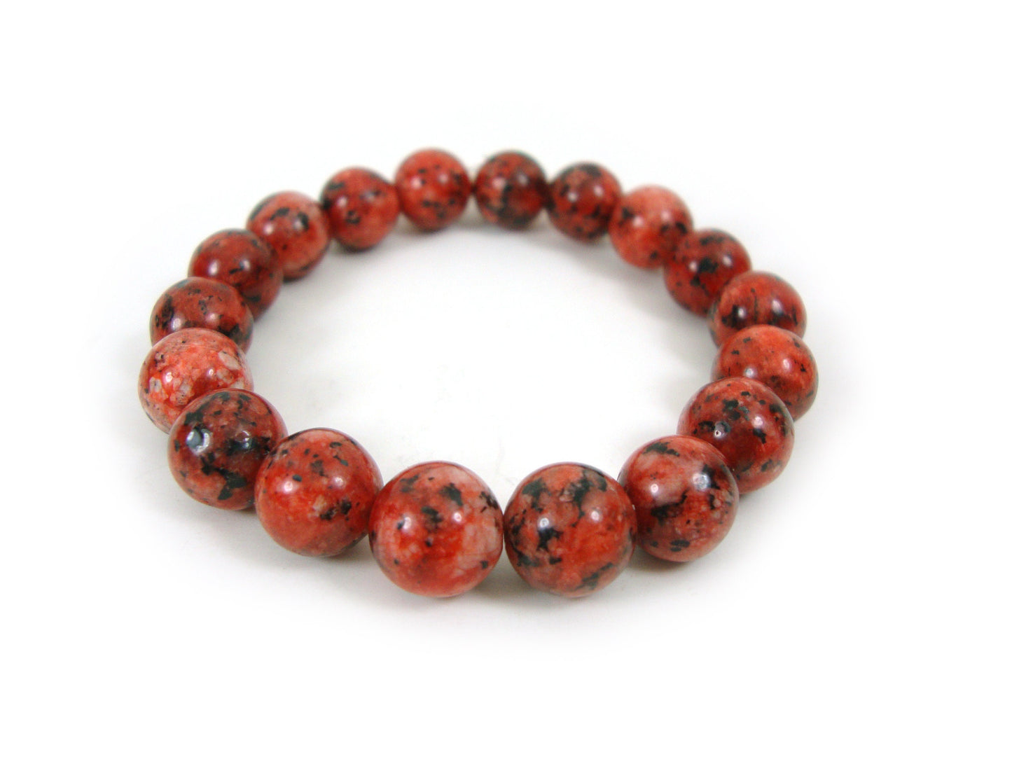 Natural Red Polished Jasper 10mm Stones Bracelet, Jasper Bracelet, Red Jasper Bracelet, Red Stones Men Women Bracelet, Jasper Stein Armband