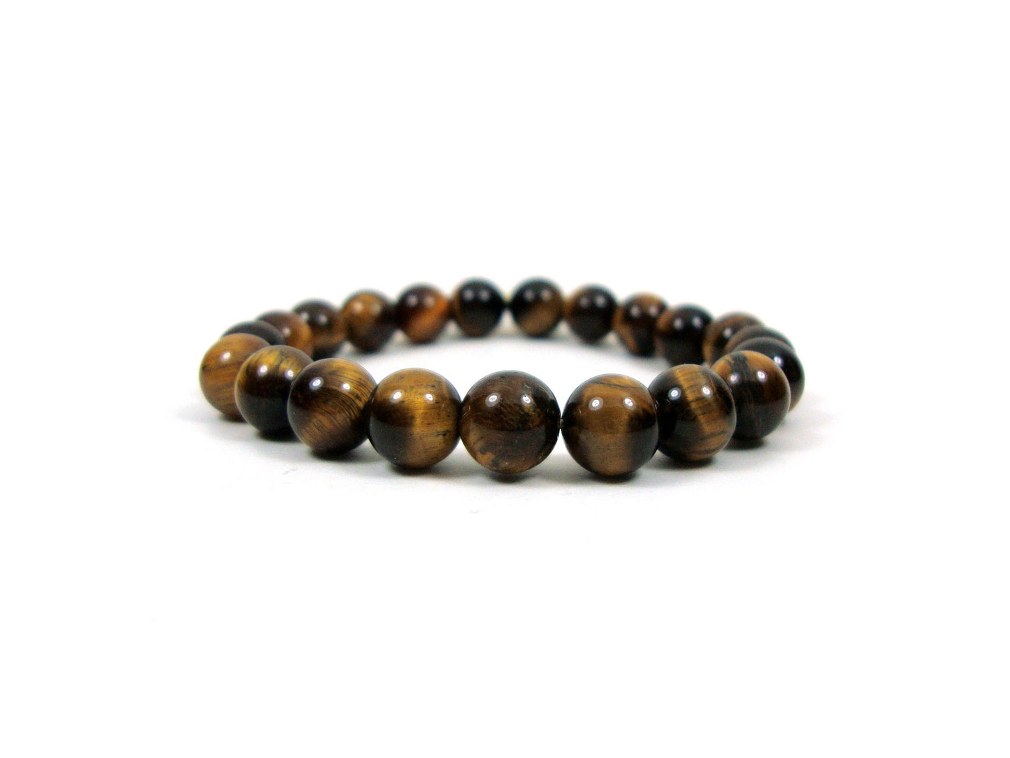 Natural Tiger Eye Greek Power Strength Protection Brown Stones 8mm  Bracelet, Men Women Unisex Bracelet, Tiger Eye Bracelet Necklace Ring