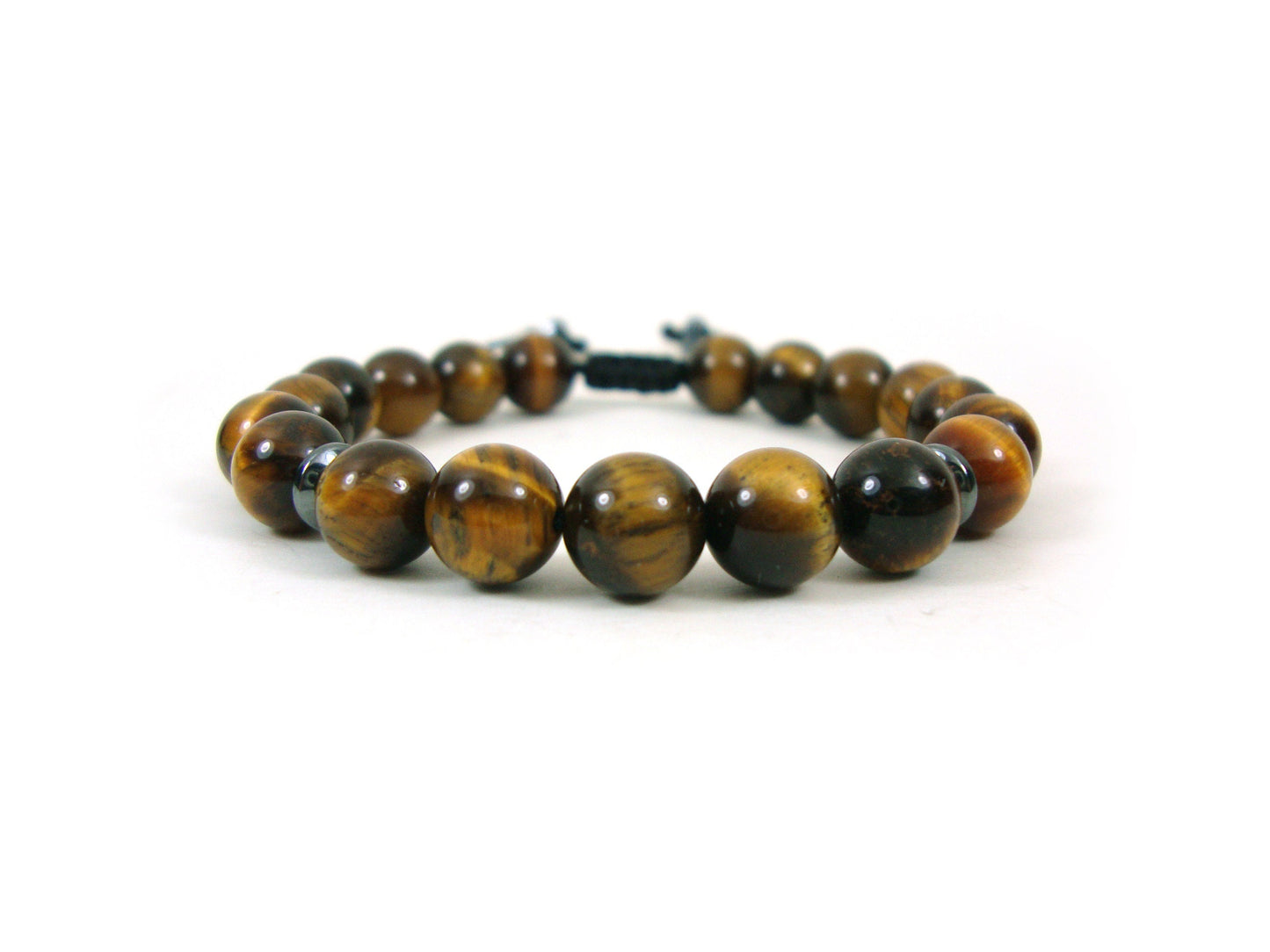 Natural Tiger Eye Power Strength Stamina Stones 8mm Gemstone Bracelet, Bracelet Homme Femme Unisexe, Tiger Eye Boho Bracelet Réglable
