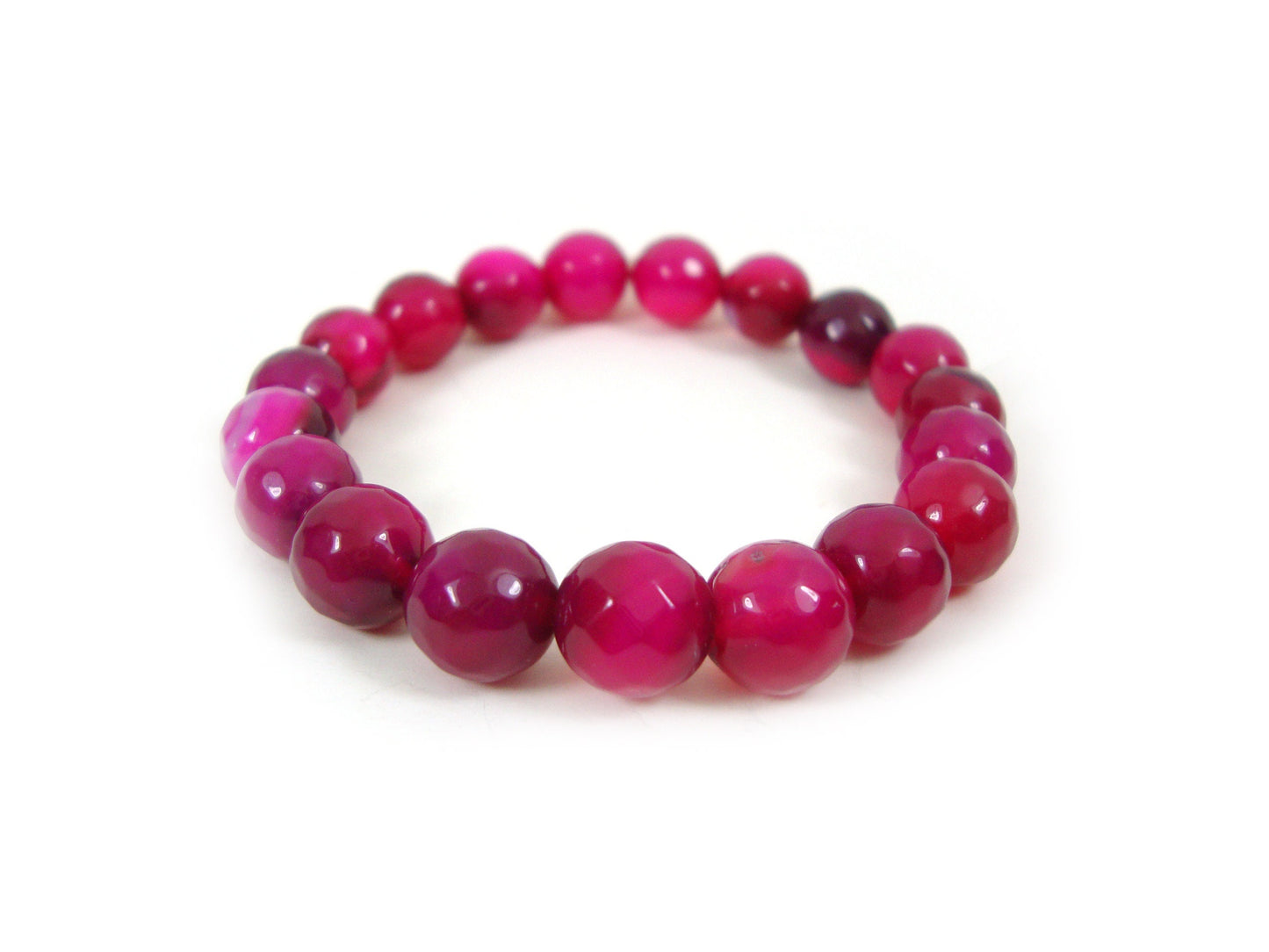 Natural Ruby Agate 10mm Stones Bracelet, Agate Bracelet, Purple Agate Bracelet, Purple Stones Men Women Bracelet, Agate Natur Stein Armband