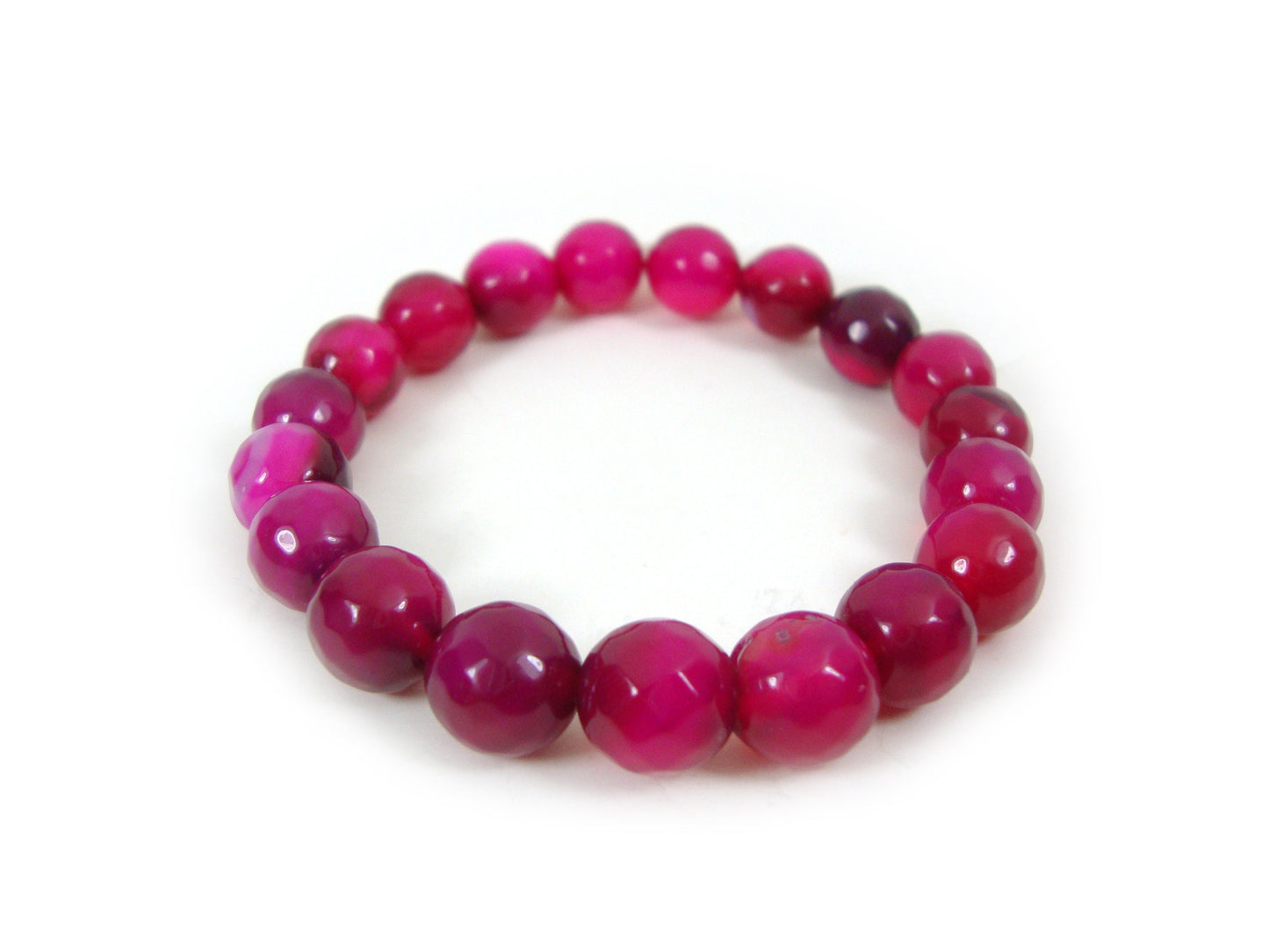 Natural Ruby Agate 10mm Stones Bracelet, Agate Bracelet, Purple Agate Bracelet, Purple Stones Men Women Bracelet, Agate Natur Stein Armband