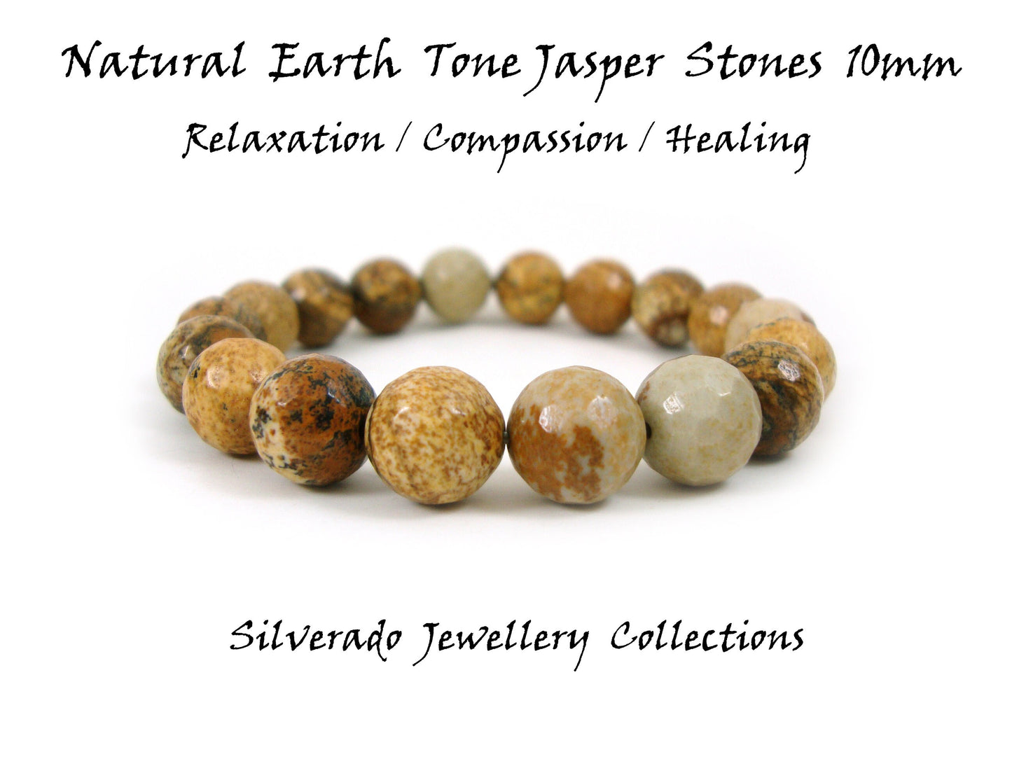 Natural Brown Earth Jasper 10mm Stones Bracelet, Jasper Bracelet, Brown Jasper Bracelet, Earth Tone Men Women Bracelet, Jasper Stein Armband