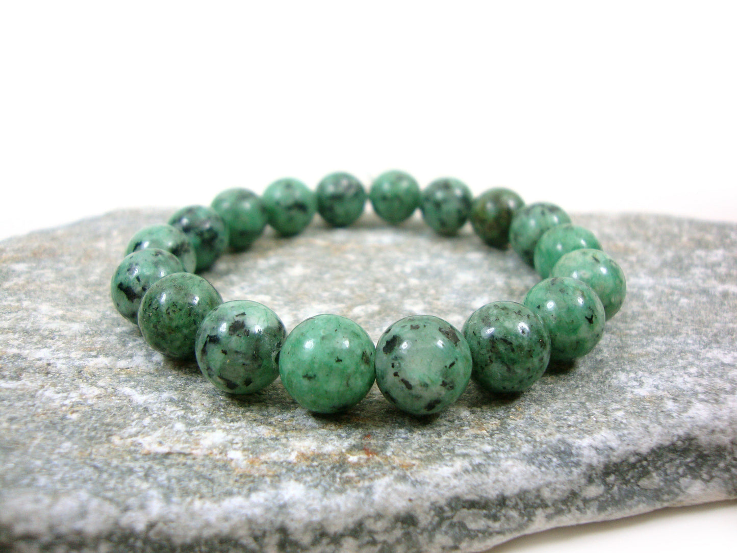 Natural Green Khaki Jasper 10mm Stones Bracelet, Jasper Bracelet, Green Jasper Bracelet, Red Stones Men Women Bracelet, Jasper Stein Armband