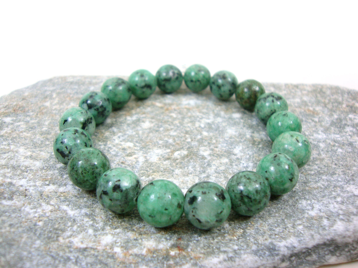 Natural Green Khaki Jasper 10mm Stones Bracelet, Jasper Bracelet, Green Jasper Bracelet, Red Stones Men Women Bracelet, Jasper Stein Armband