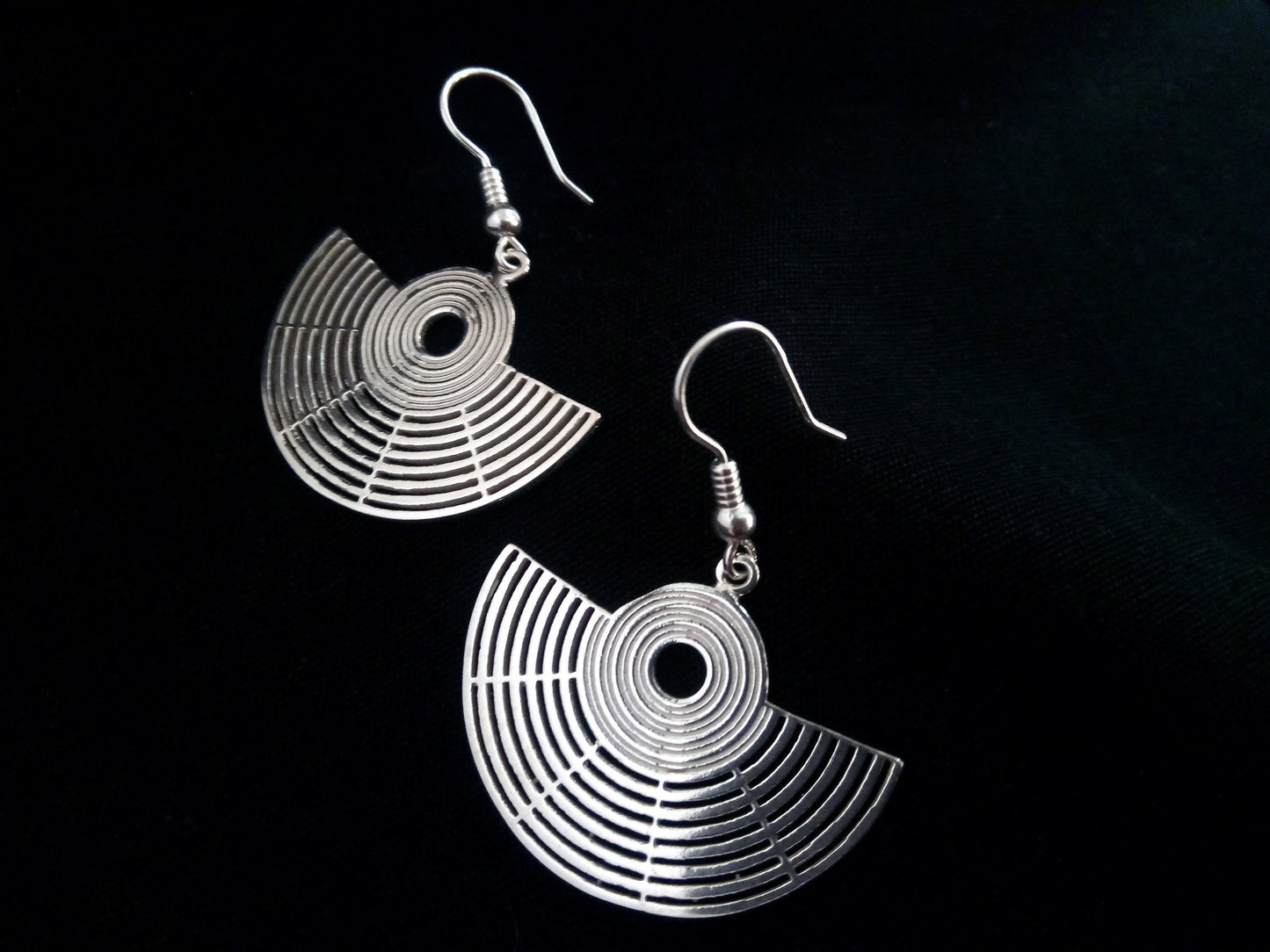 Sterling Silver 925 Ancient Greek Theater Amphitheater Epidaurus Dangle Modern Greek Jewelry Earrings, Griechischer Silber Ohrringe, Grece