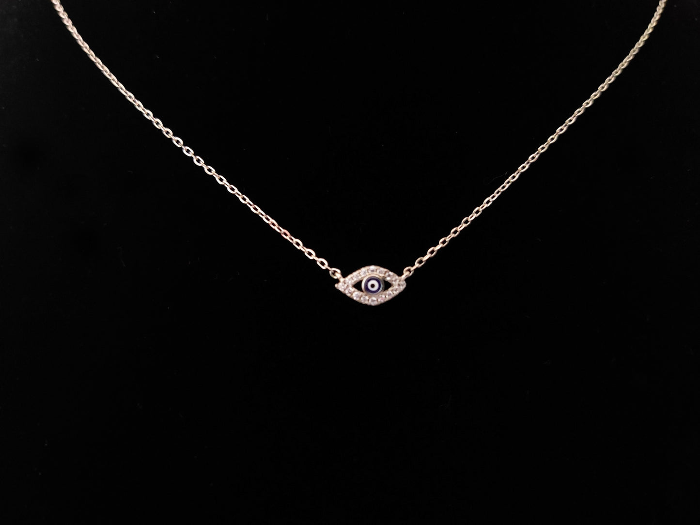 Evil Eye Silver Fine Necklace