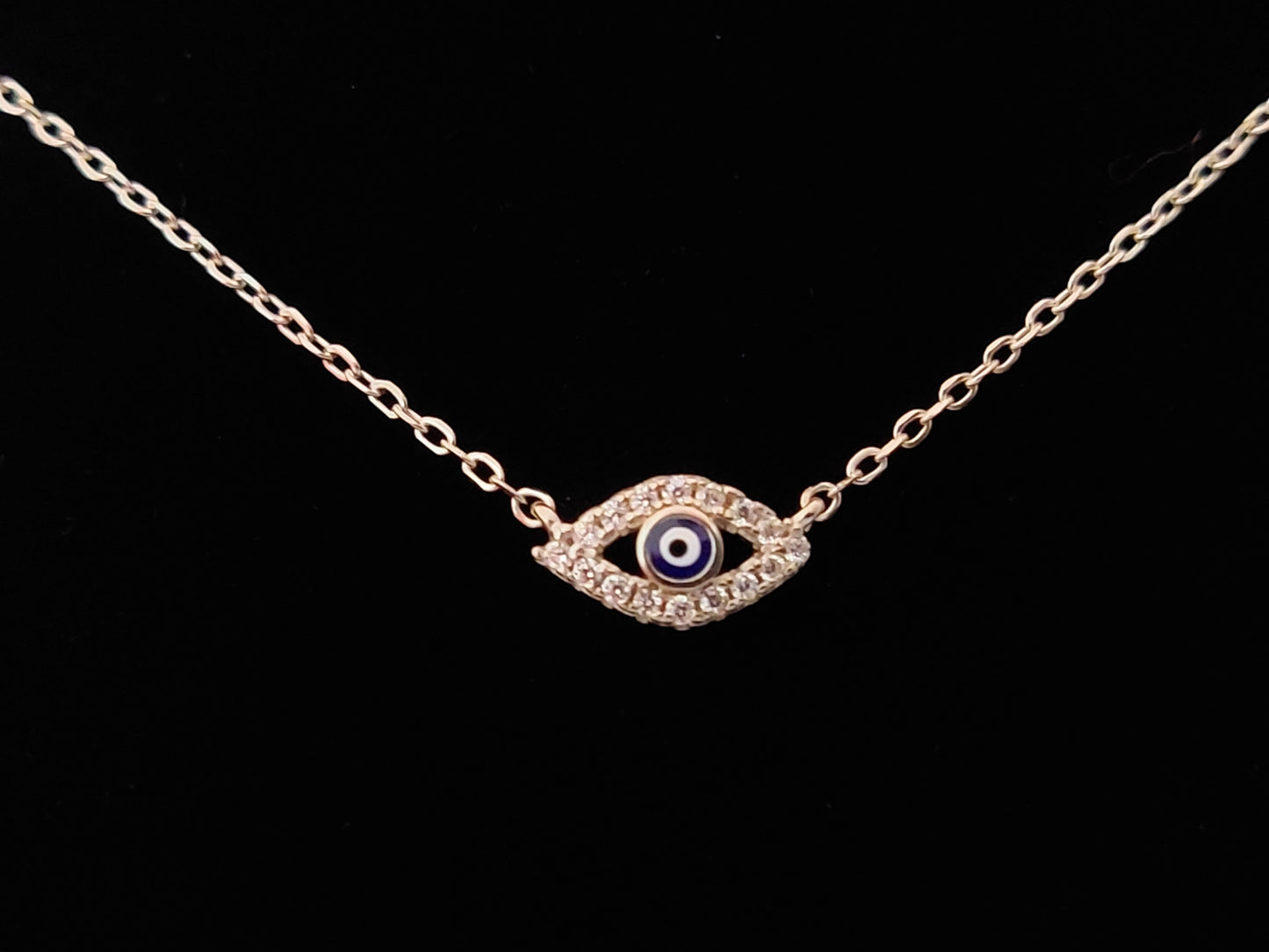 Evil Eye Silver Fine Necklace