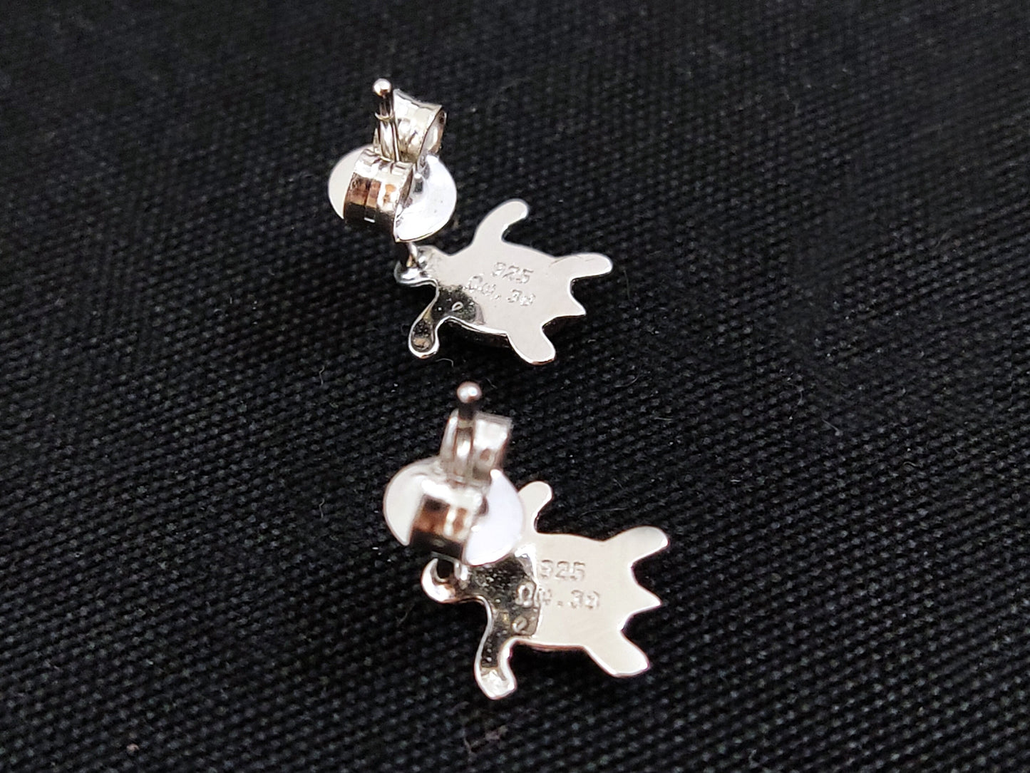 Sterling Silver 925 Ocean Blue Opal Small Sea Turtles Stud Earrings, Turtle Earrings, Griechisches Ohrringe, Bijoux Grecque, Bijoux Grecque