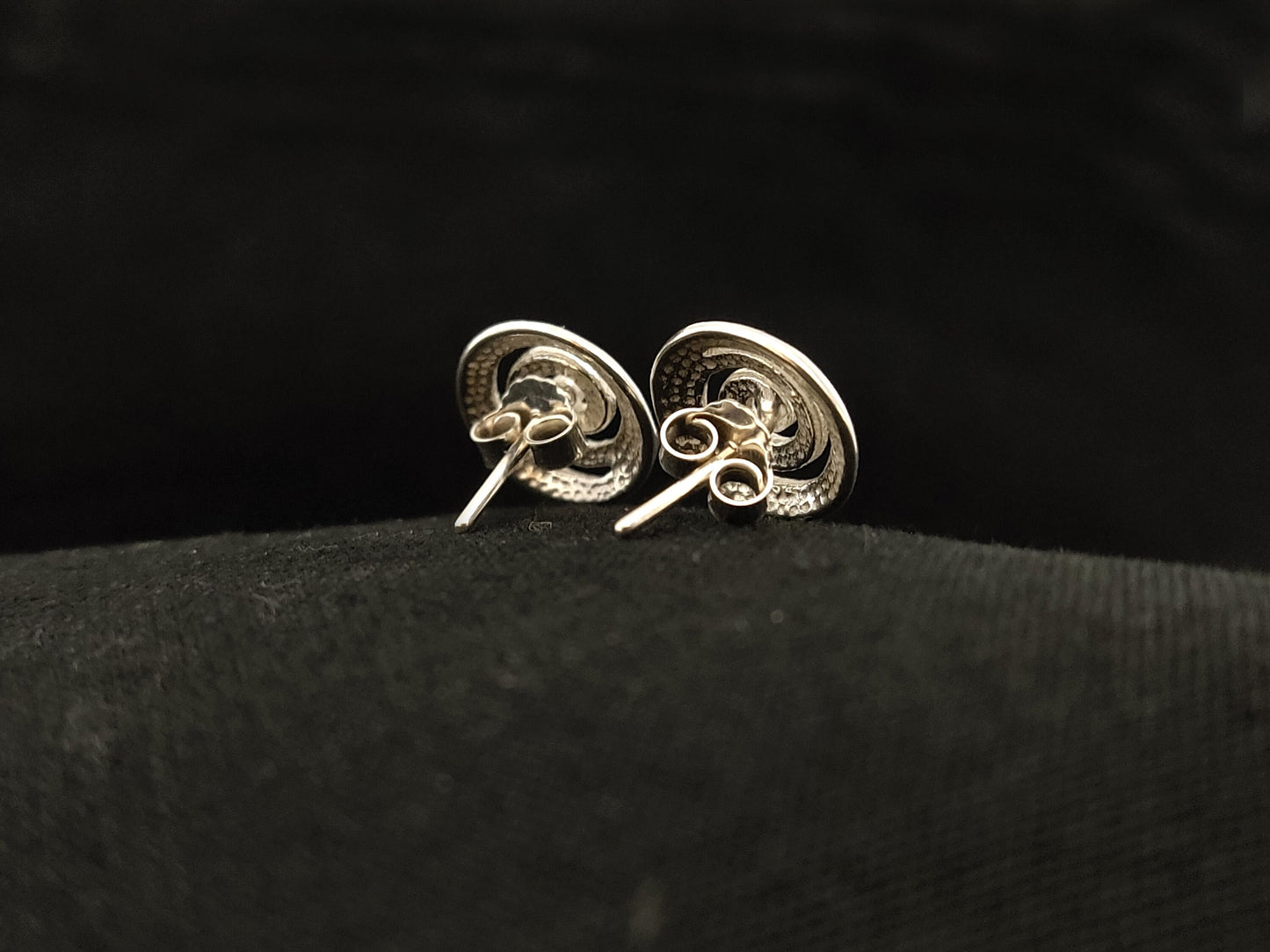 Sterling Silver 925 Meander Greek Stud Spiral Earrings 11mm, Greek Stud Earrings, Griechisches Silber Ohrringe Bijoux Grecque,Earrings
