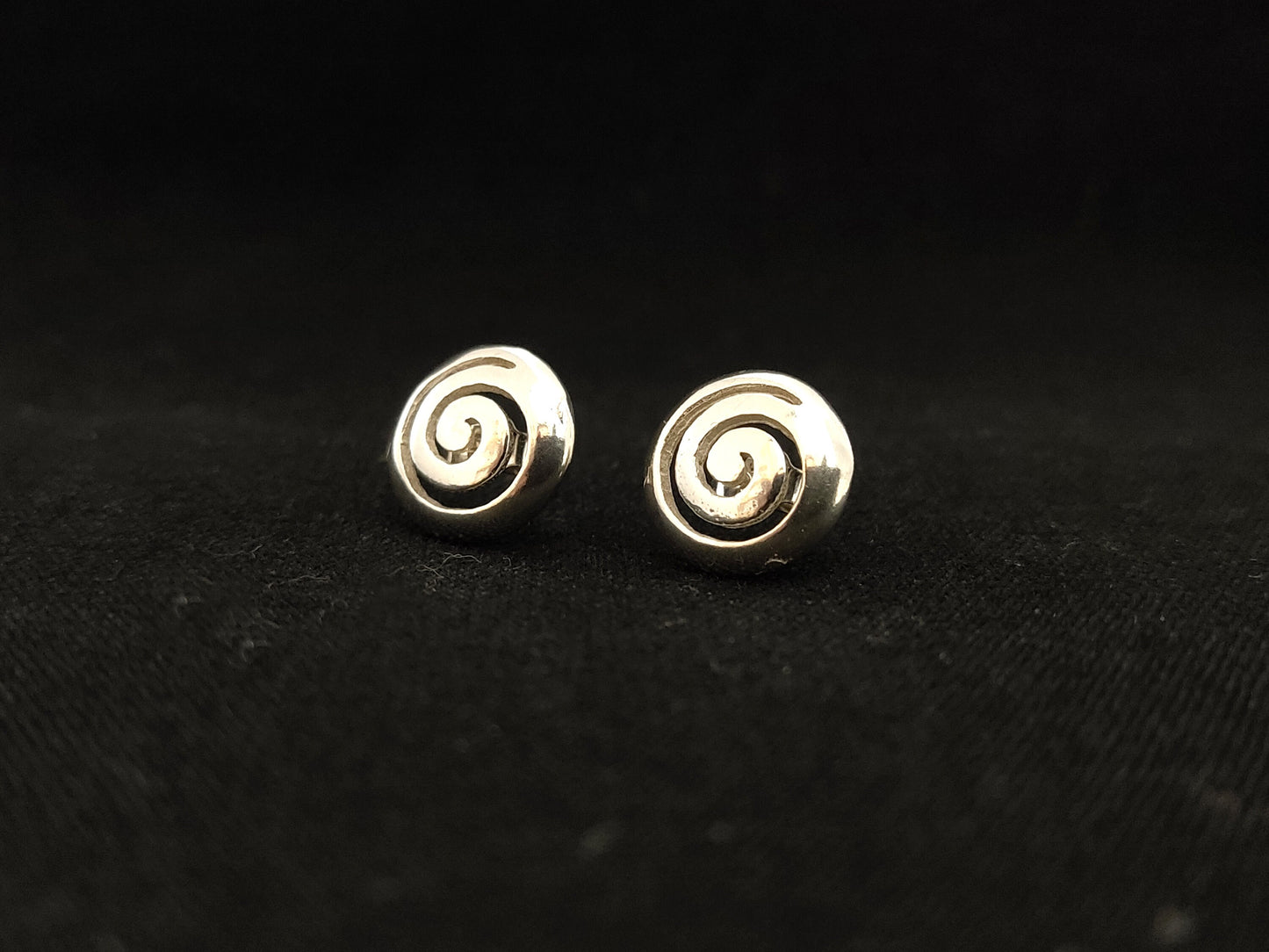 Sterling Silver 925 Meander Greek Stud Spiral Earrings 11mm, Greek Stud Earrings, Griechisches Silber Ohrringe Bijoux Grecque,Earrings