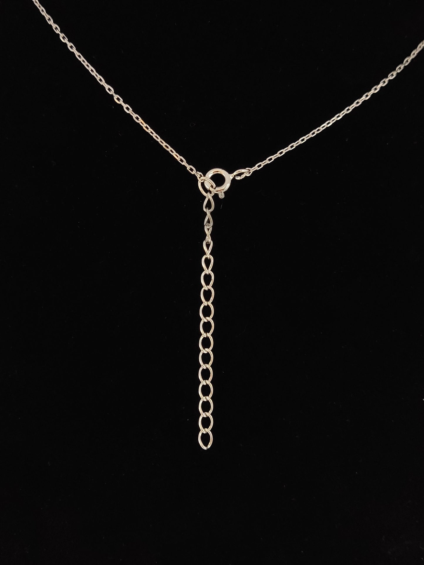 Sterling Silver 925 Greek Evil Eye Mati & Meander Chain Pendant 27x18mm Necklace, Ename Crystals Evil Eye Jewelry, Good Luck Mati