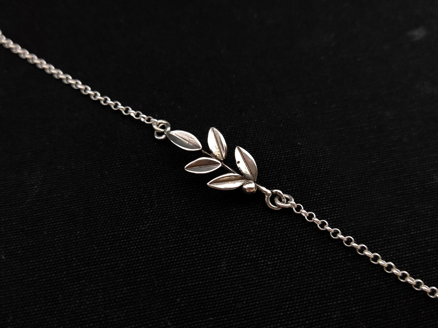Greek Silver Leaf Bracelet, Goddess Athena Olive Leaves Fine Jewelry Adjustable Bracelet, Griechischer Silber Armband, Greek Jewelry