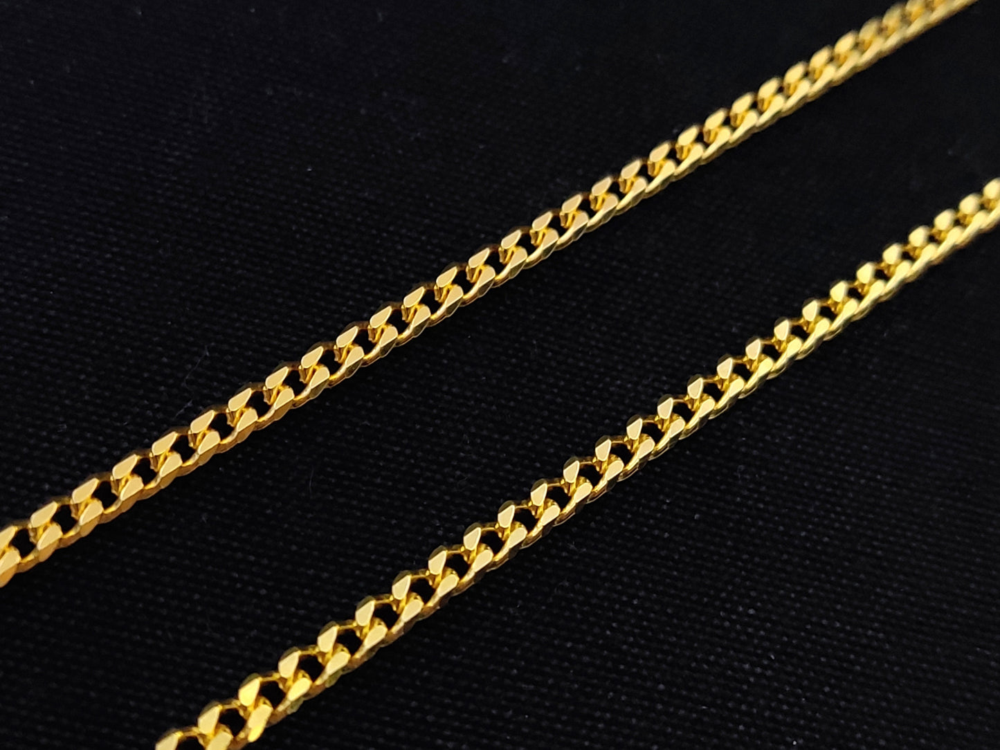 Sterling Silver 925 Gourmet Flat 3mm Modern Men Women Gold Plated 18K Curb Solid Chain, Silbet Kette, Unisex Silver Curb Chain, Modern Chain