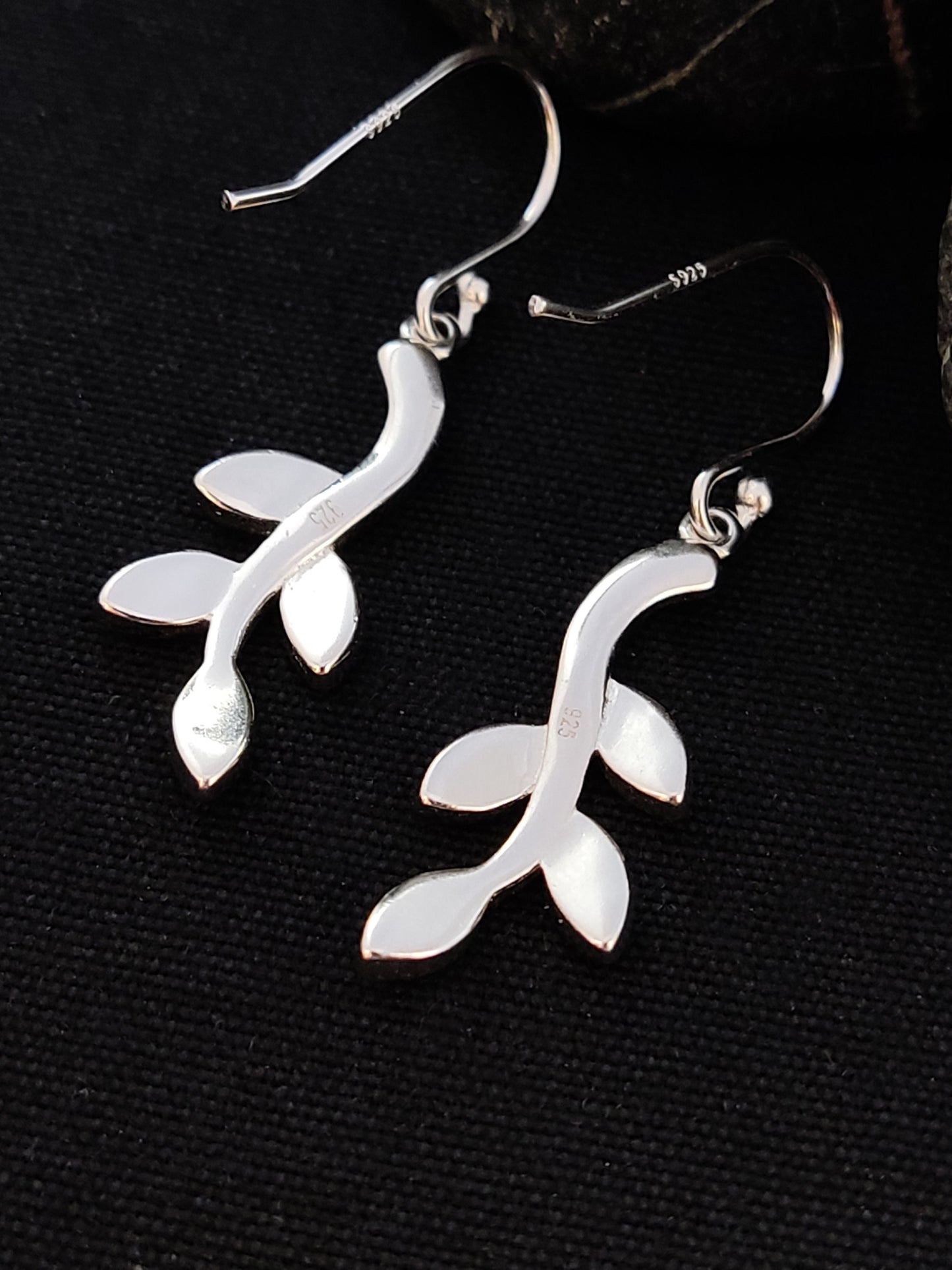 Greek Opal Leaf Earrings