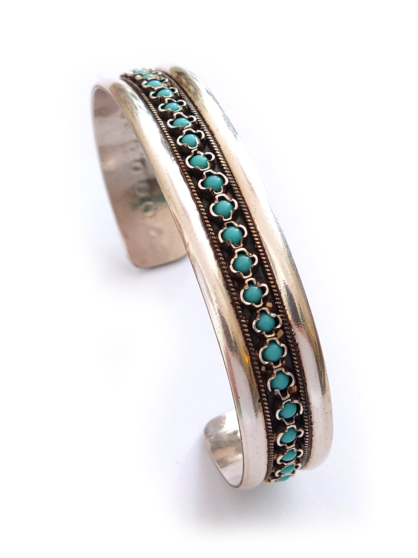 Sterling Silver 925 Greek Turquoise Cuff Unisex Jewelry Bracelet 14mm, Griechischer Silber Armband, Bracelet Bijoux Grecque, Men Women