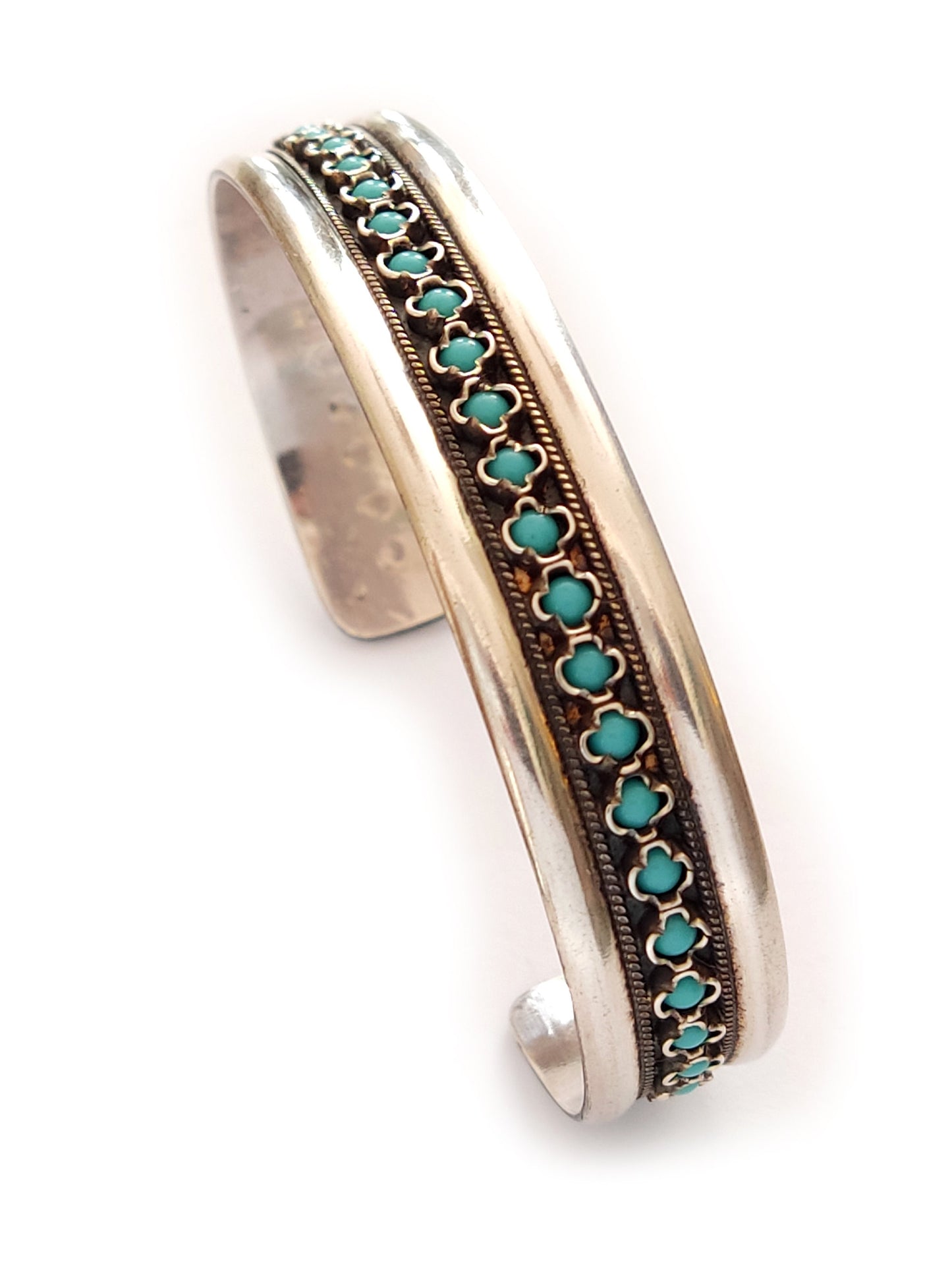 Sterling Silver 925 Greek Turquoise Cuff Unisex Jewelry Bracelet 14mm, Griechischer Silber Armband, Bracelet Bijoux Grecque, Men Women
