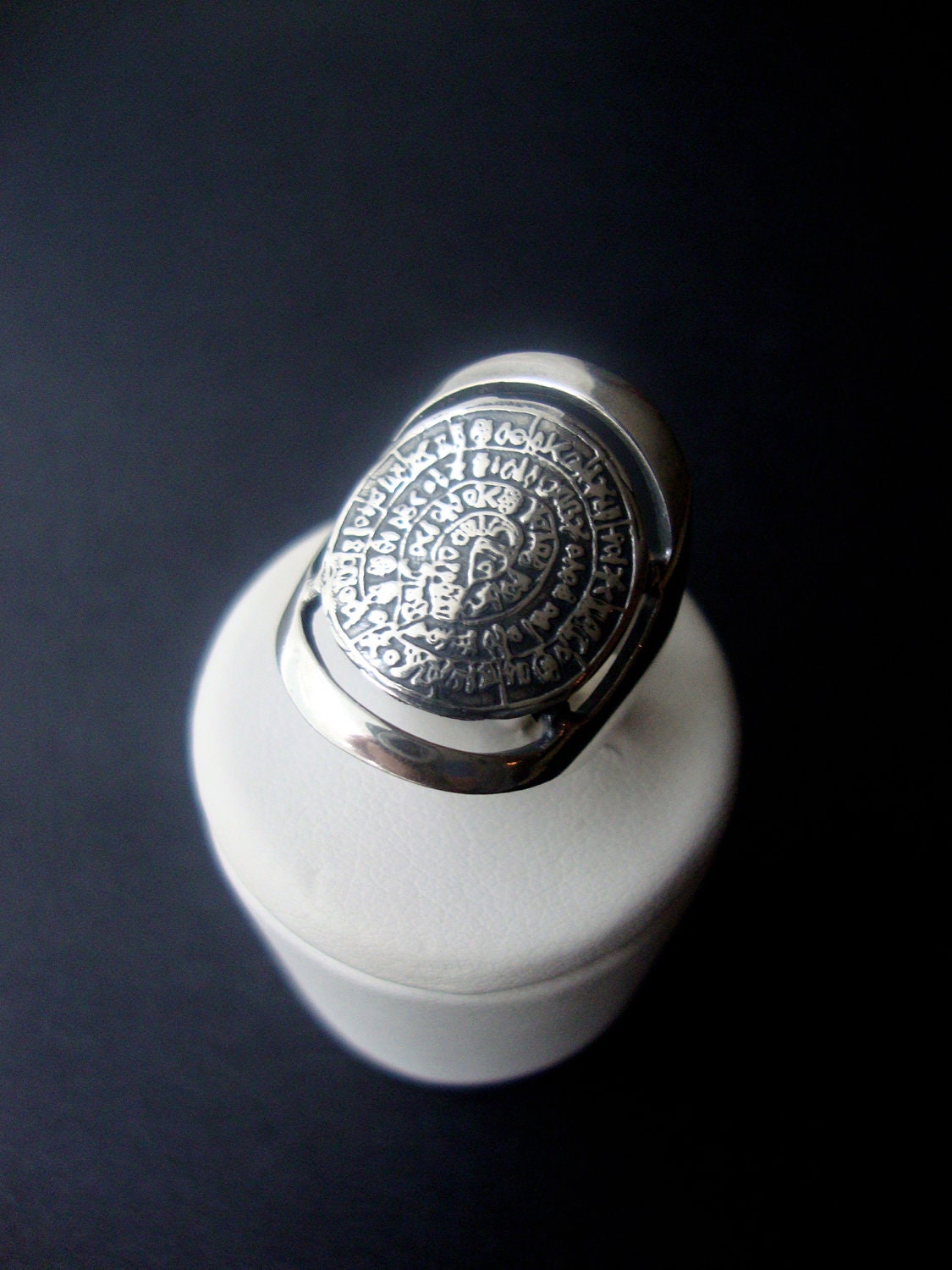 Greek Ring, Phaistos Disc Ring, Sterling Silver 925 Ring, Ancient Greek Ring, Phaistos Disc Jewelry, Minoan Ring, Phaistos Disc Crete, Bijou