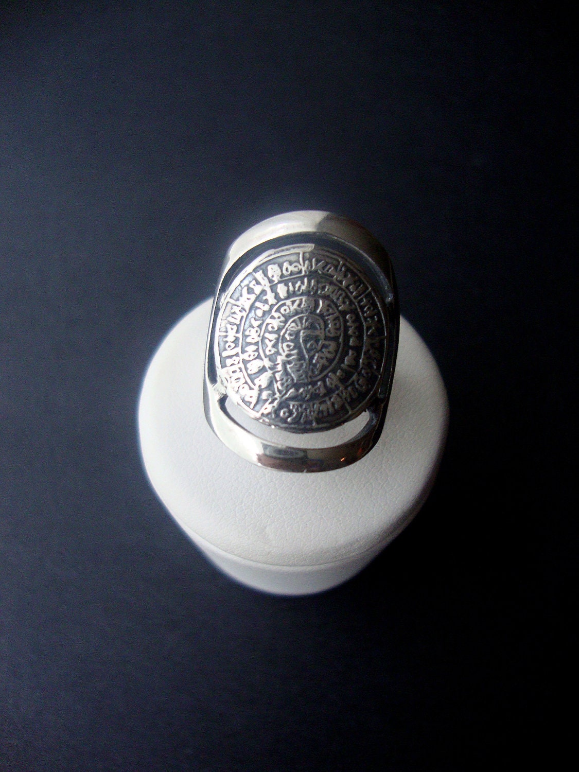 Greek Ring, Phaistos Disc Ring, Sterling Silver 925 Ring, Ancient Greek Ring, Phaistos Disc Jewelry, Minoan Ring, Phaistos Disc Crete, Bijou