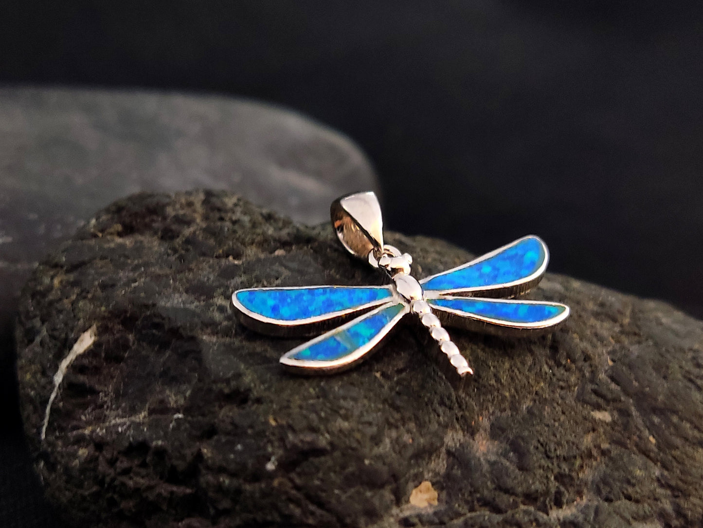 Stunning Sterling Silver 925 Dragonfly Pendant