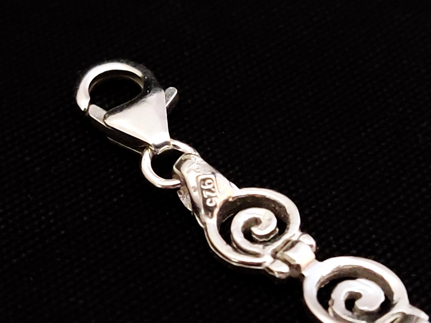 Greek Evil Eye Spiral Bracelet 7mm