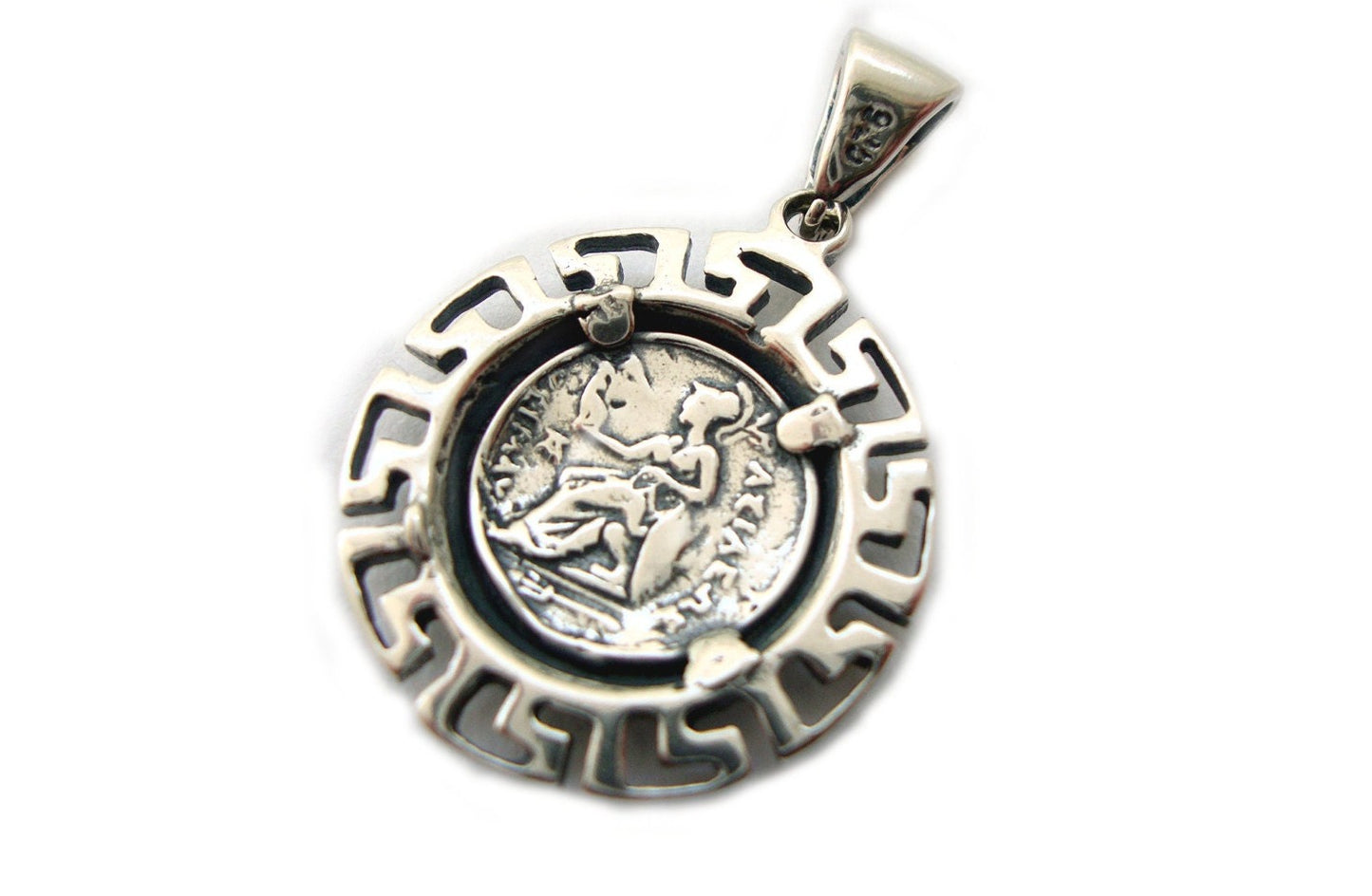 Greek silver pendant
