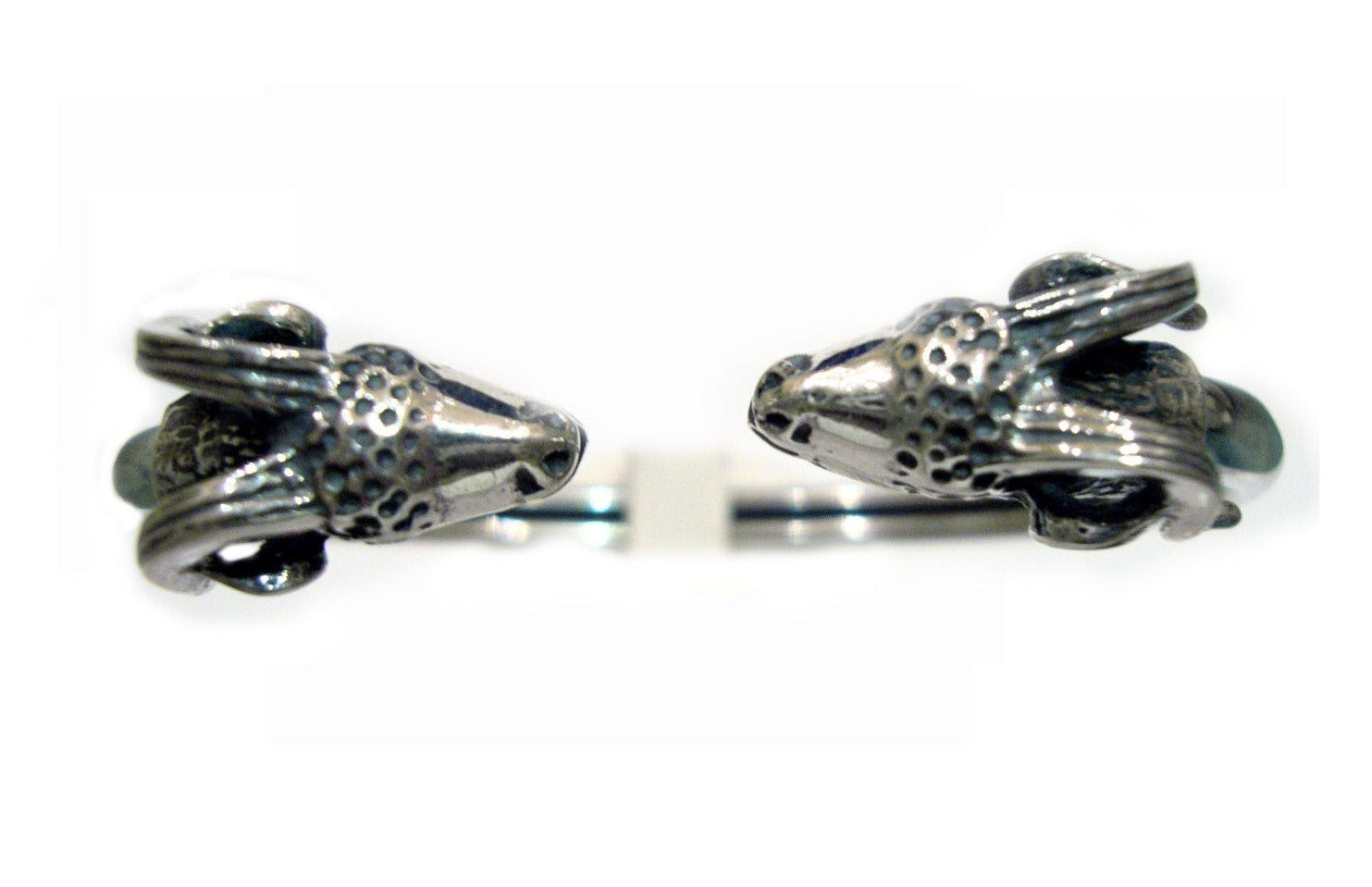 Greek Silver Rams Head Bracelet