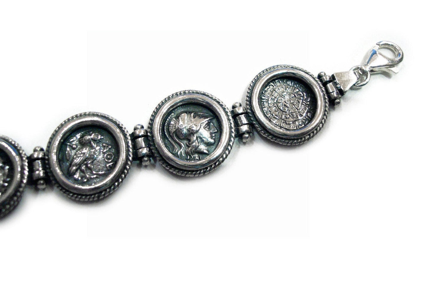 Greek Coin Gods Phaistos Bracelet
