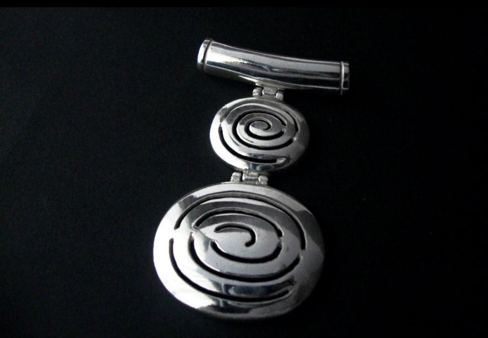 Doppelspiral-Anhänger 60mm