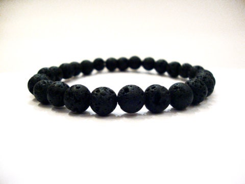 Lava Bracelet, Santorini Greek Natural Volcanic Lava Men Women Bracelet, Piedras volcánicas, Lavastein, Pierres volcaniques