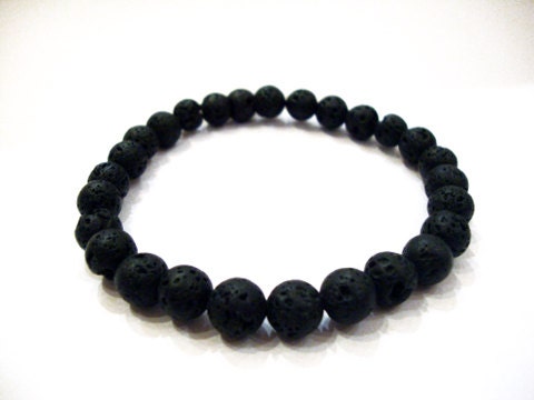 Lava Bracelet, Santorini Greek Natural Volcanic Lava Men Women Bracelet, Piedras volcánicas, Lavastein, Pierres volcaniques