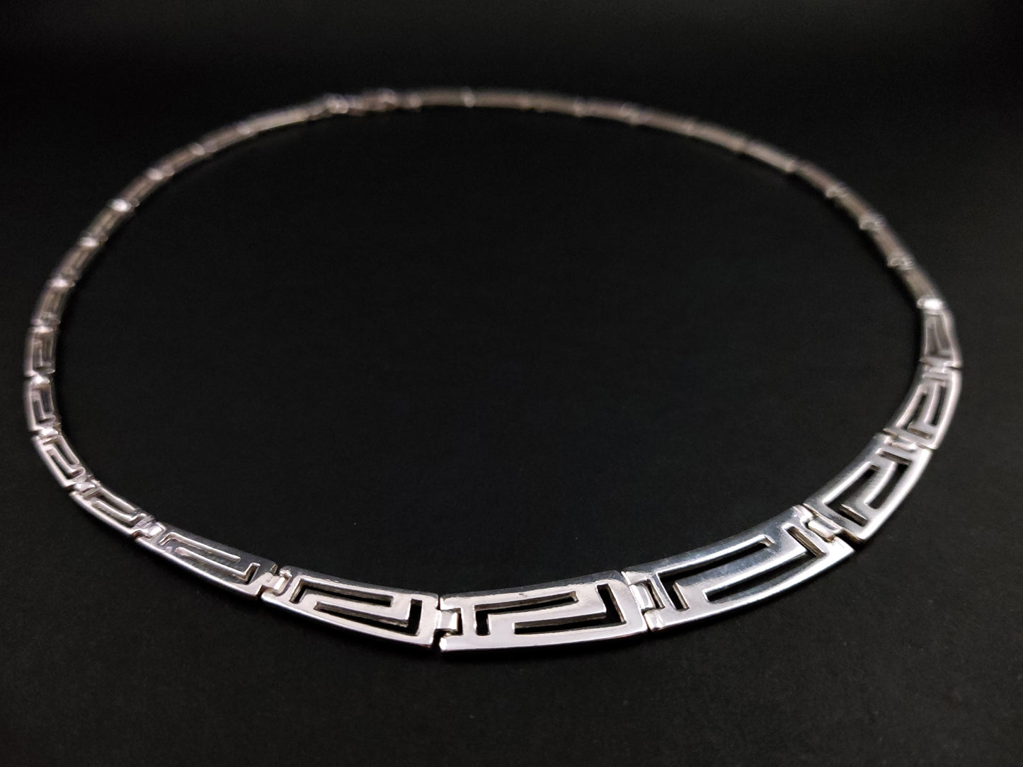 Greek Silver Gradual Necklace