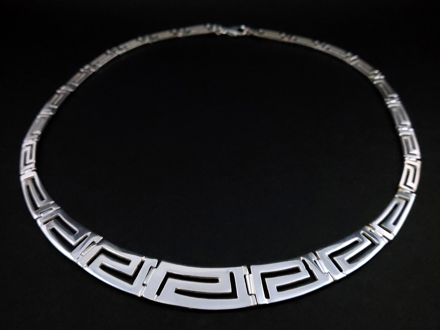 Greek Silver Gradual Necklace