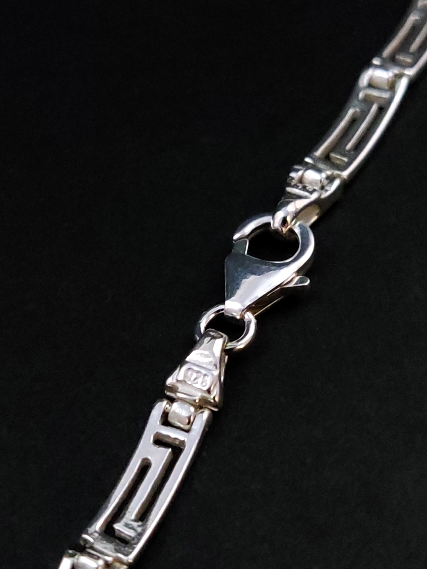 Greek Silver V Necklace