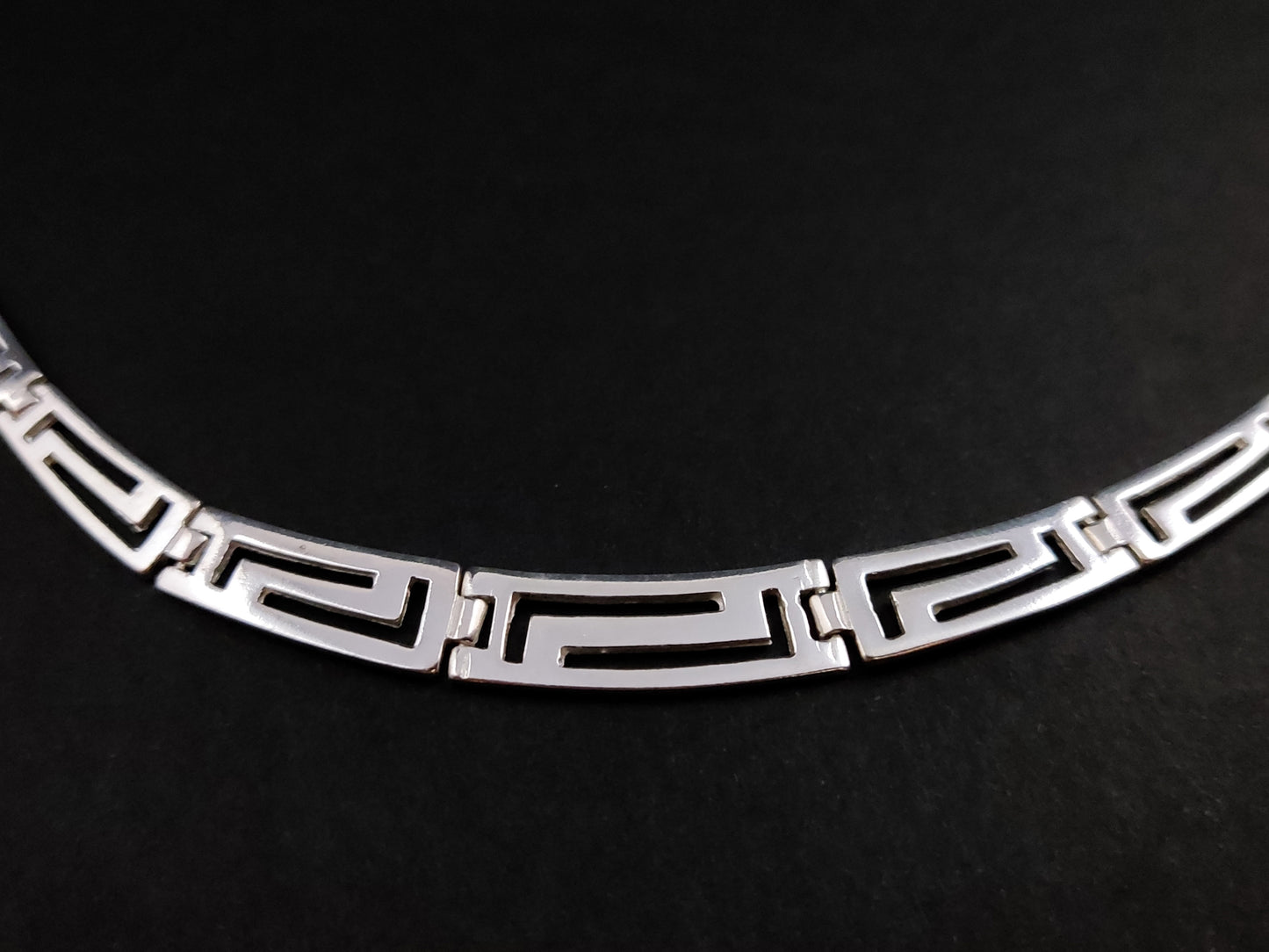 Greek Silver Gradual Necklace