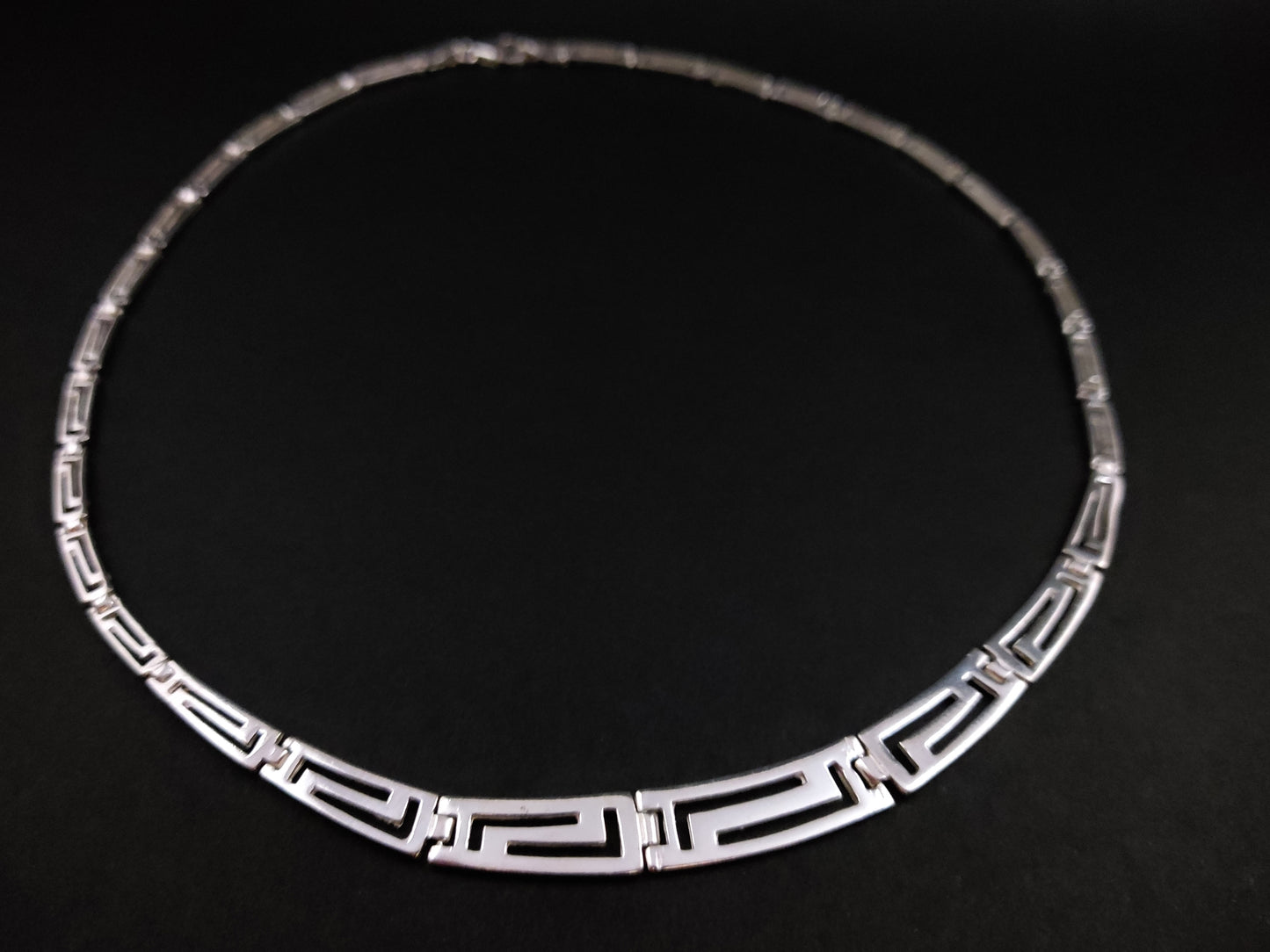 Greek Silver Gradual Necklace