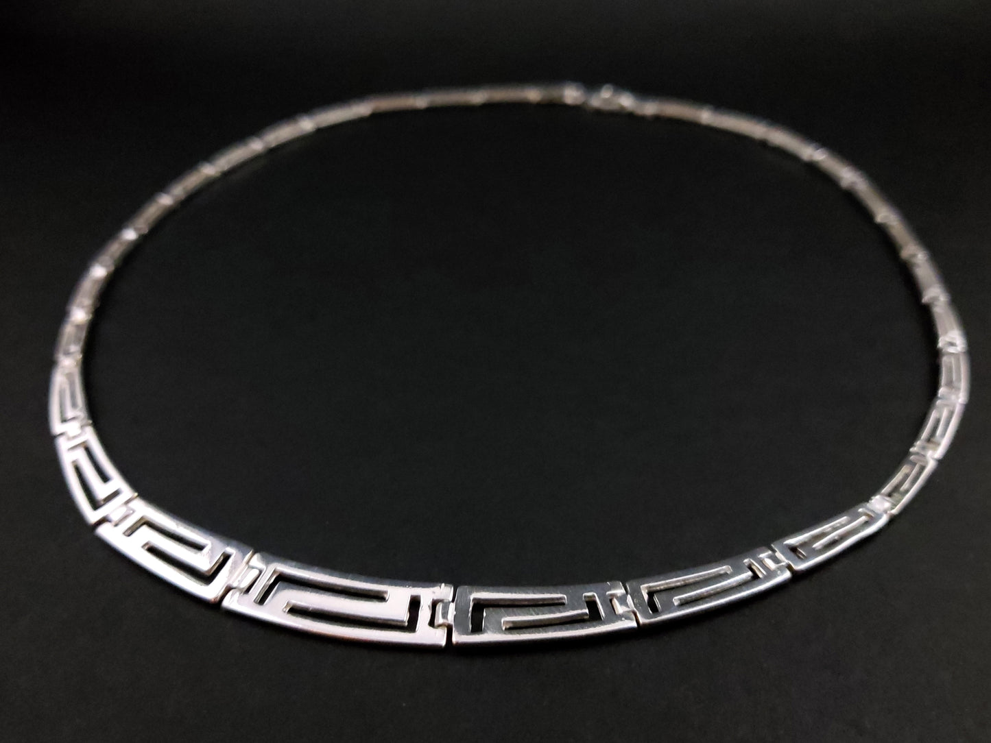 Greek Silver Gradual Necklace