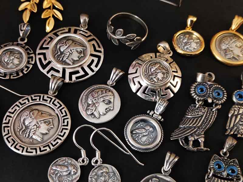 Goddess Athena Greek Silver Jewelry Collection - Sirioti Jewelry