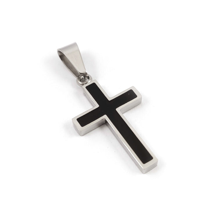 “Greek stainless steel cross pendant hallmarked”