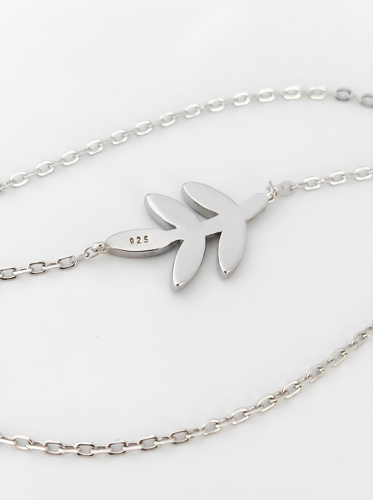Five leaf blue opal chain bracelet in sterling silver
