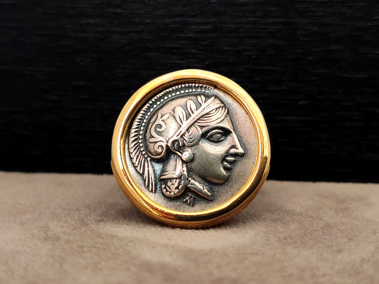 Goddess Athena Silver Ring 21mm