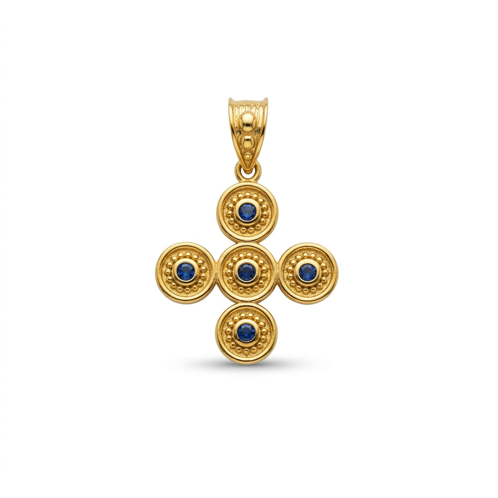 Byzantine style cross Greece handmade