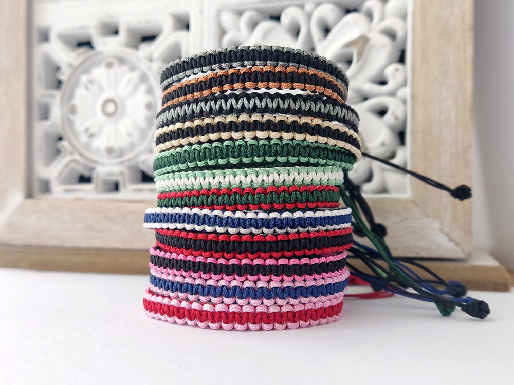 Handmade Greek Waterproof Macrame Bracelet or Anklet – Adjustable Boho Jewelry