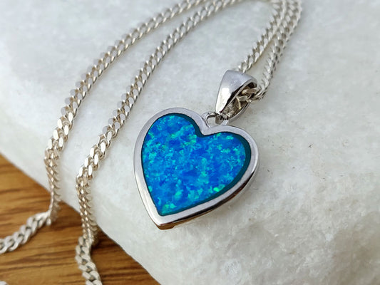 Handmade Greek sterling silver opal pendant