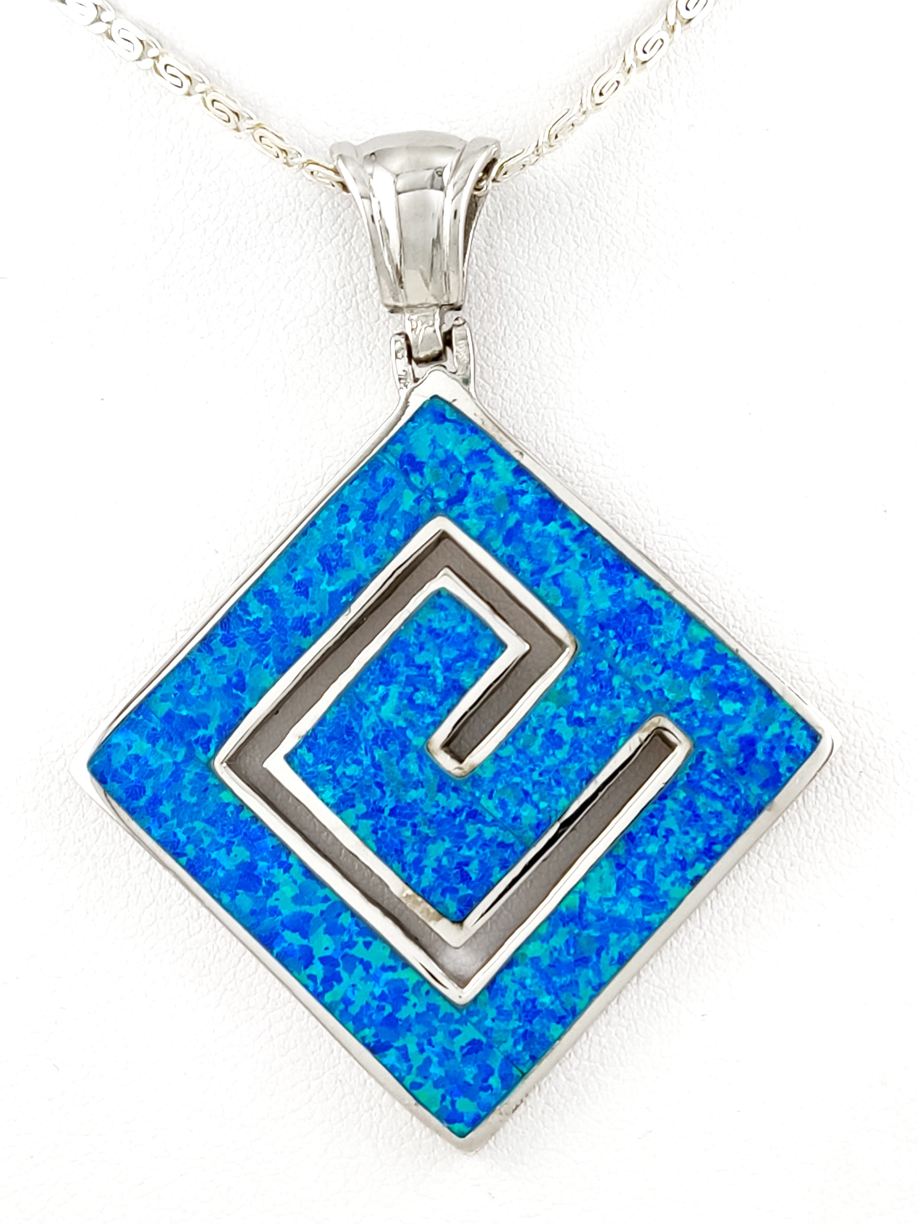 Greek key chain on sale necklace