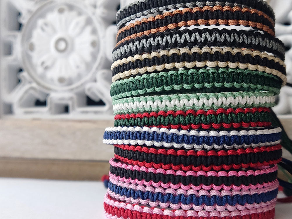 Handmade Greek Waterproof Macrame Bracelet or Anklet – Adjustable Boho Jewelry