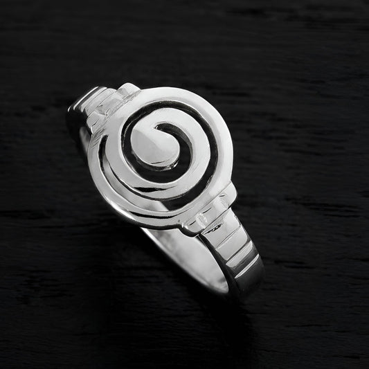 Sterling Silver 925 Greek Circle of Life ring made in Greece