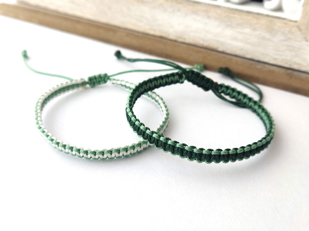 Handmade Greek Waterproof Macrame Bracelet or Anklet – Adjustable Boho Jewelry