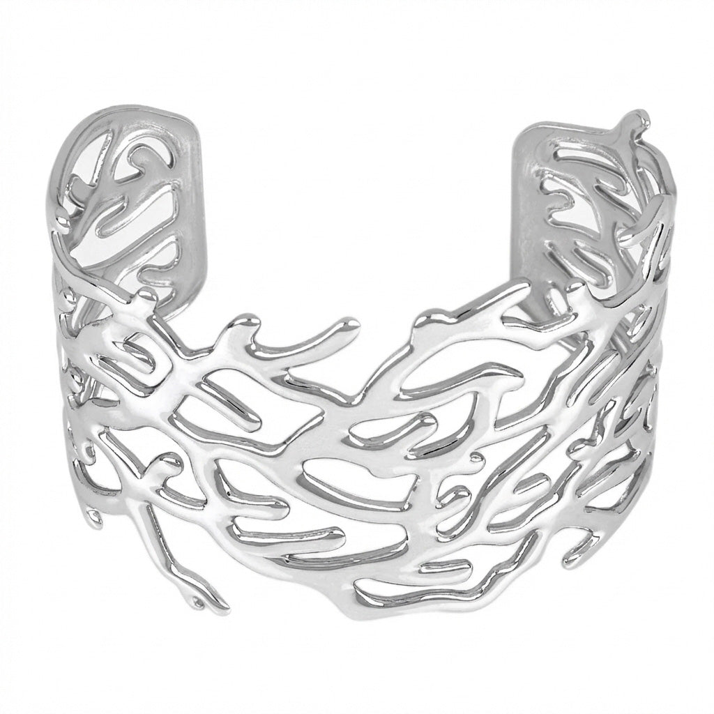 stainless steel cuff bracelet lifestyle shot