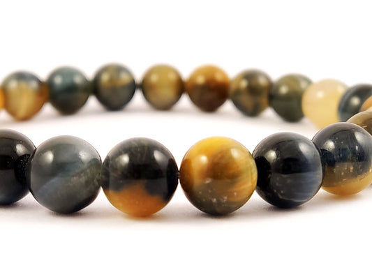 Natural Cat's Eye Bracelet with Genuine Stones 8mm