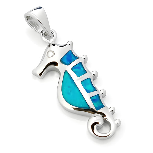 Blue opal detail inspired by the beautiful colors of the sea.